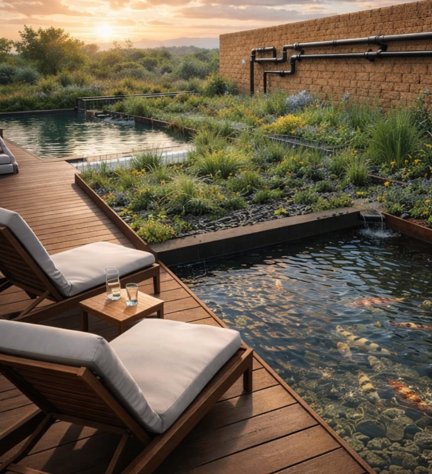 Logra que tu alberca no utilice químicos, con nuestro sistema de biopiscina